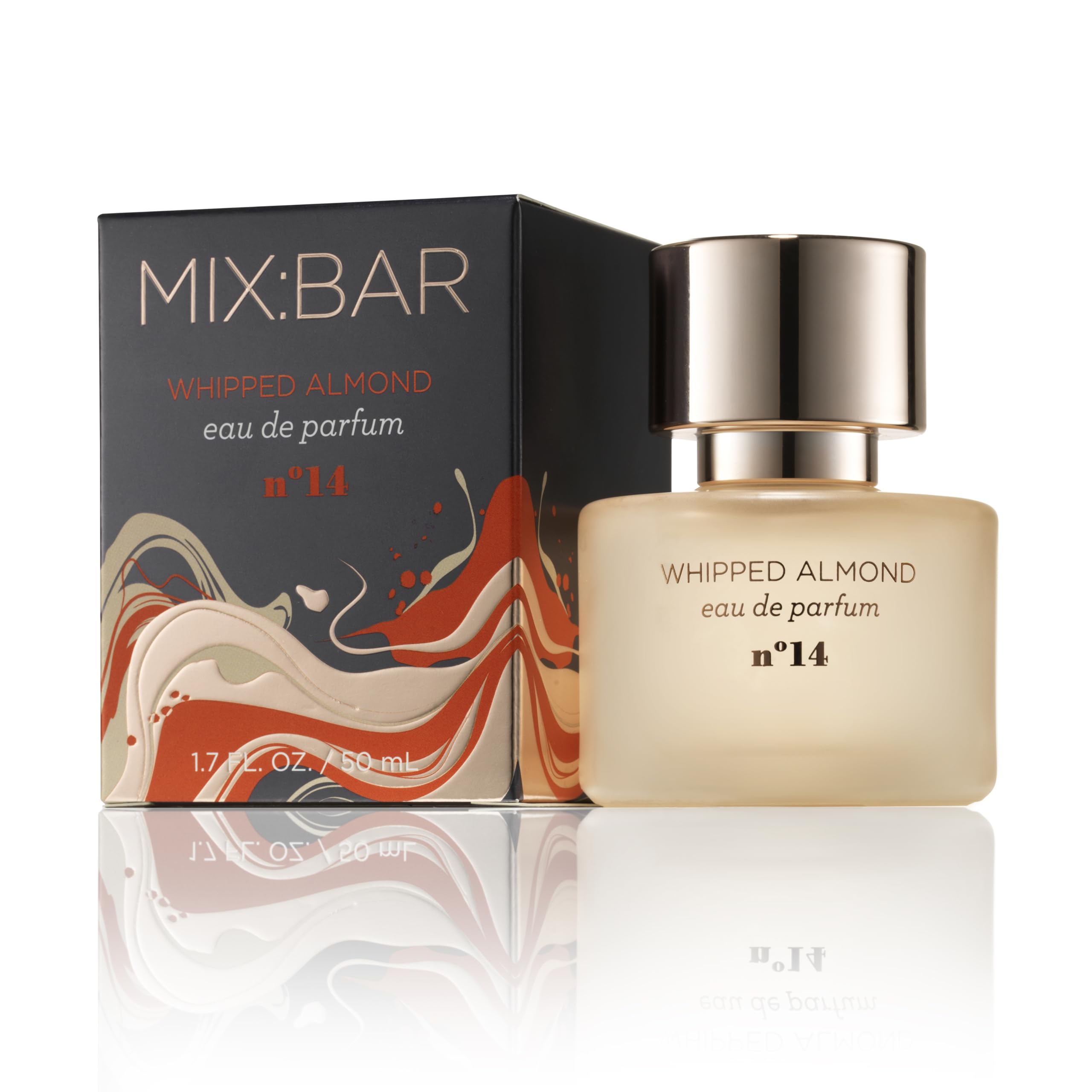 MIX:BAR Whipped Almond bottle pour reveals creamy almond notes for cozy evenings.