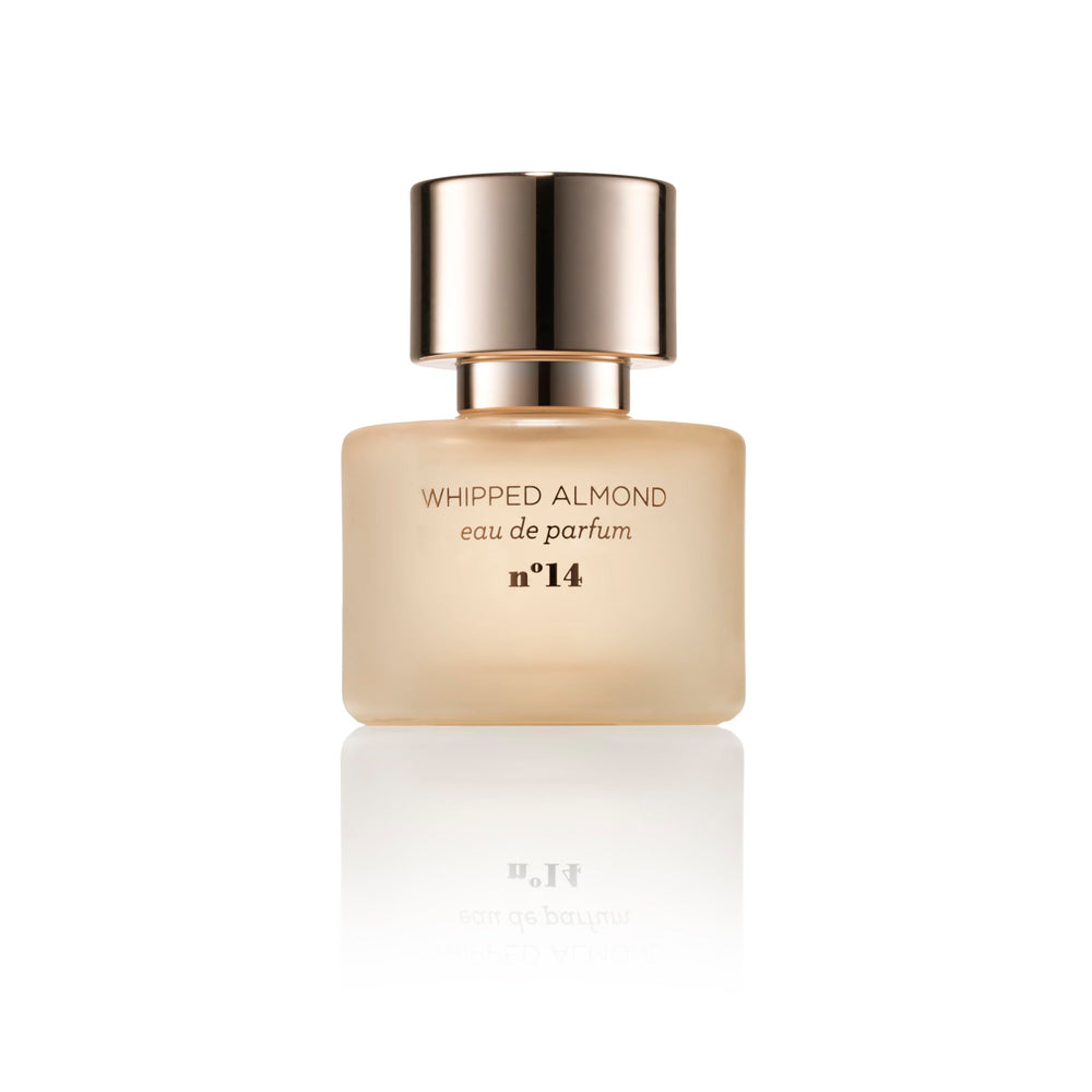MIX:BAR Whipped Almond bottle top view shows sleek design for daily luxury.