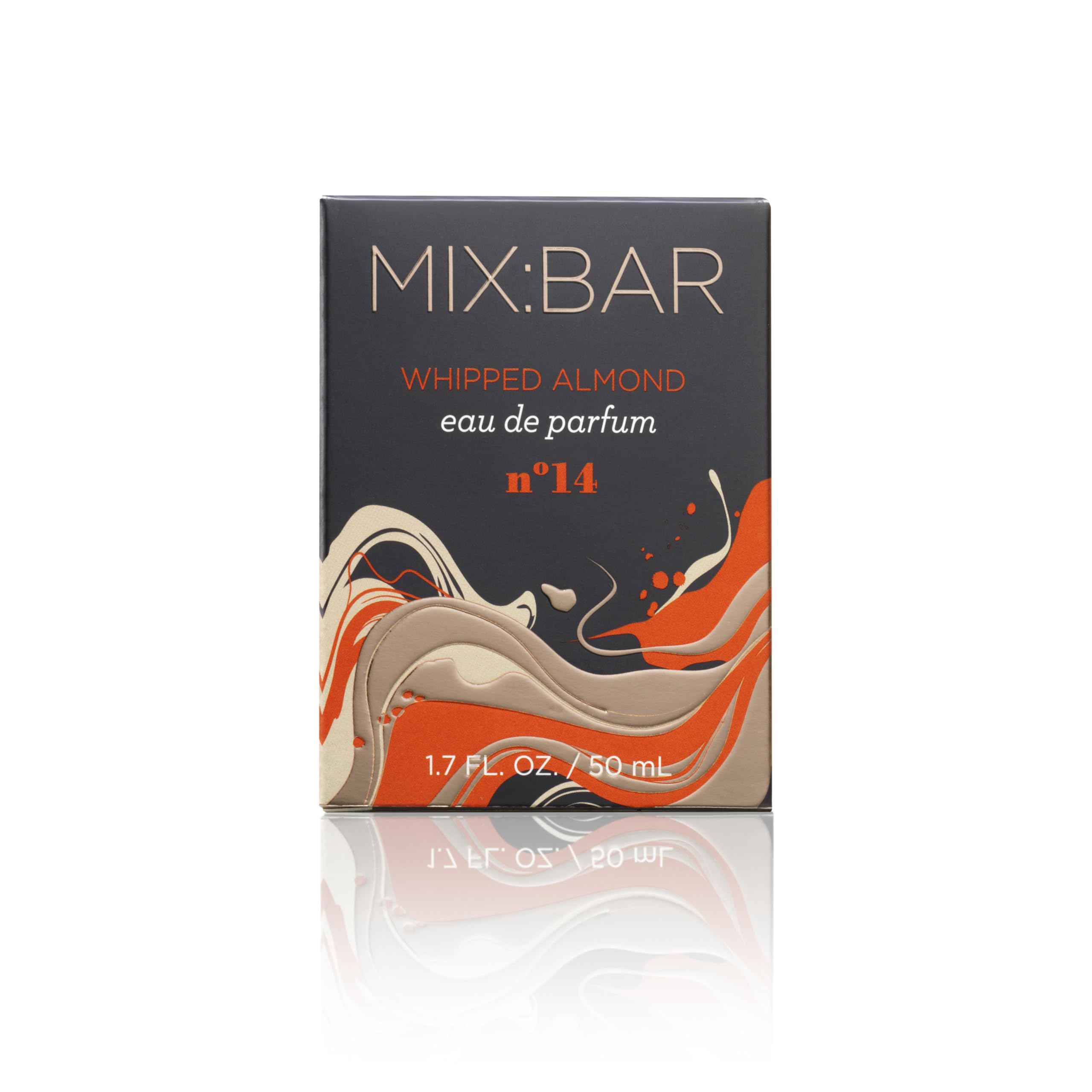 MIX:BAR Whipped Almond sandalwood note visual conveys timeless warmth and depth.