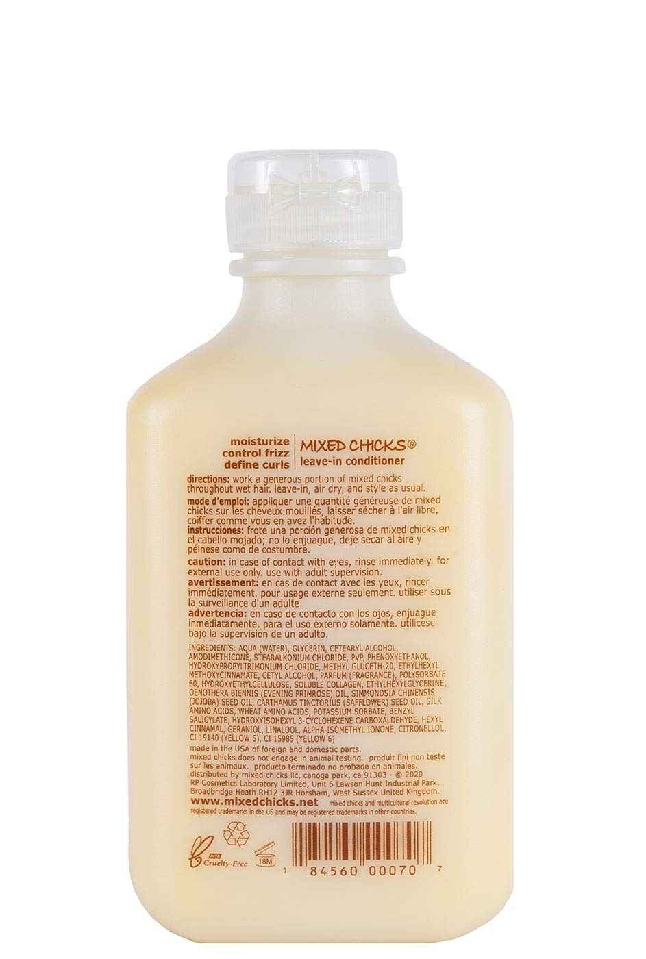 Mixed Chicks Acondicionador sin enjuague ayuda a controlar el frizz.