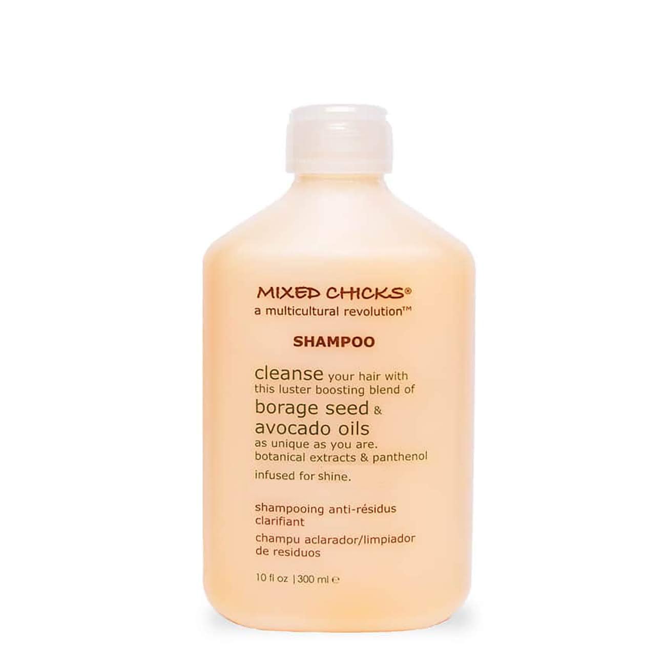 Mixed Chicks Champú Clarificante Suave en botella, limpieza profunda para rizos.