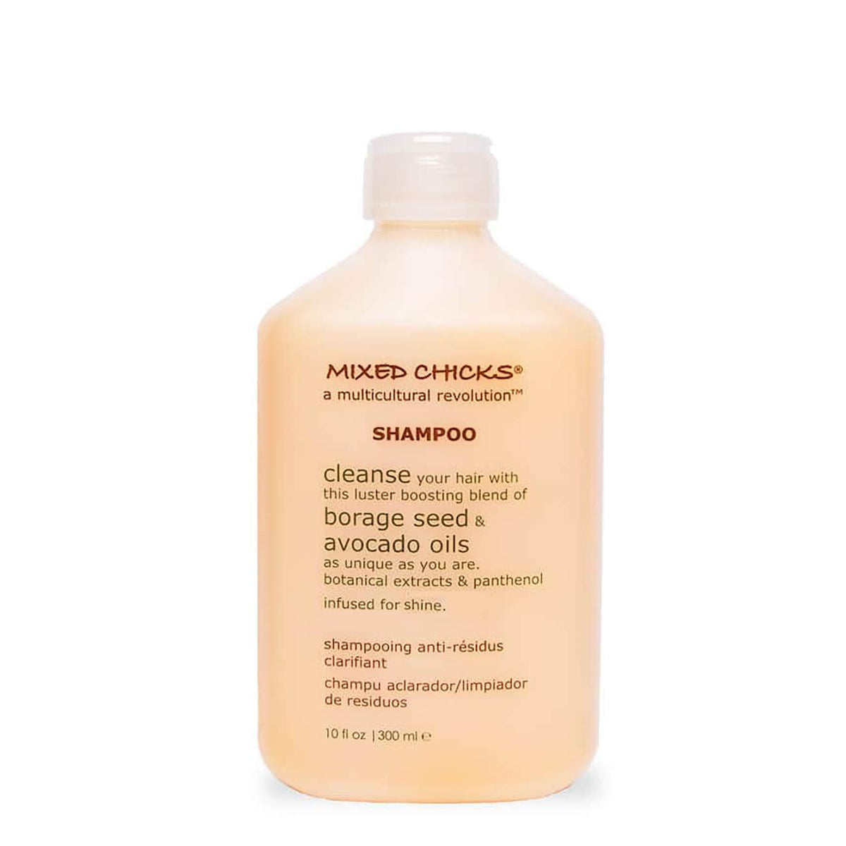 Mixed Chicks Champú Clarificante Suave en botella, limpieza profunda para rizos.