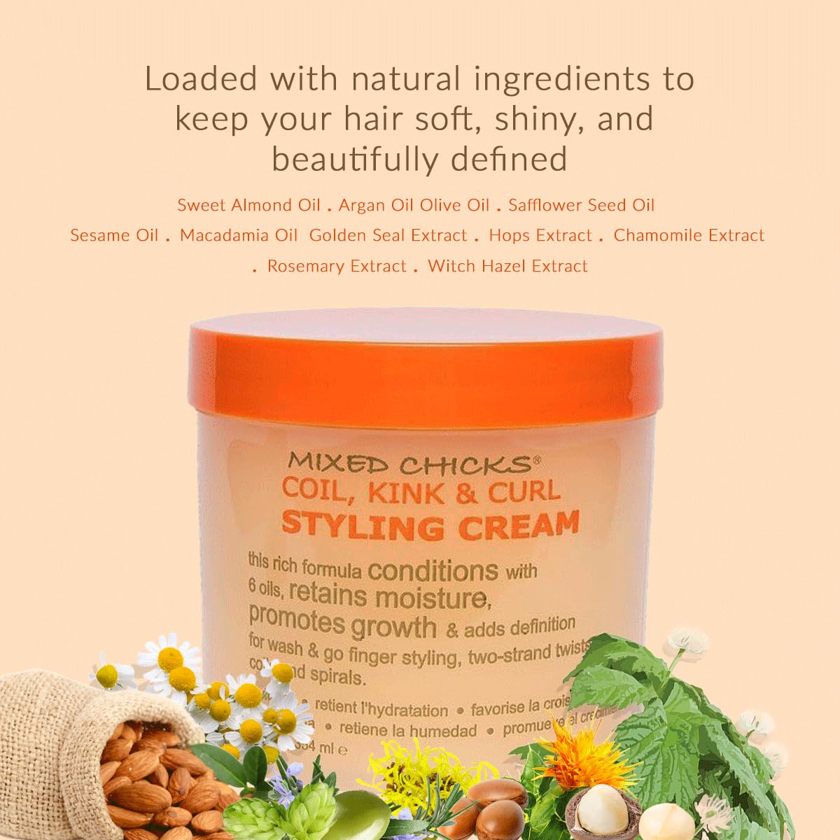Definición de ondas con crema Mixed Chicks.