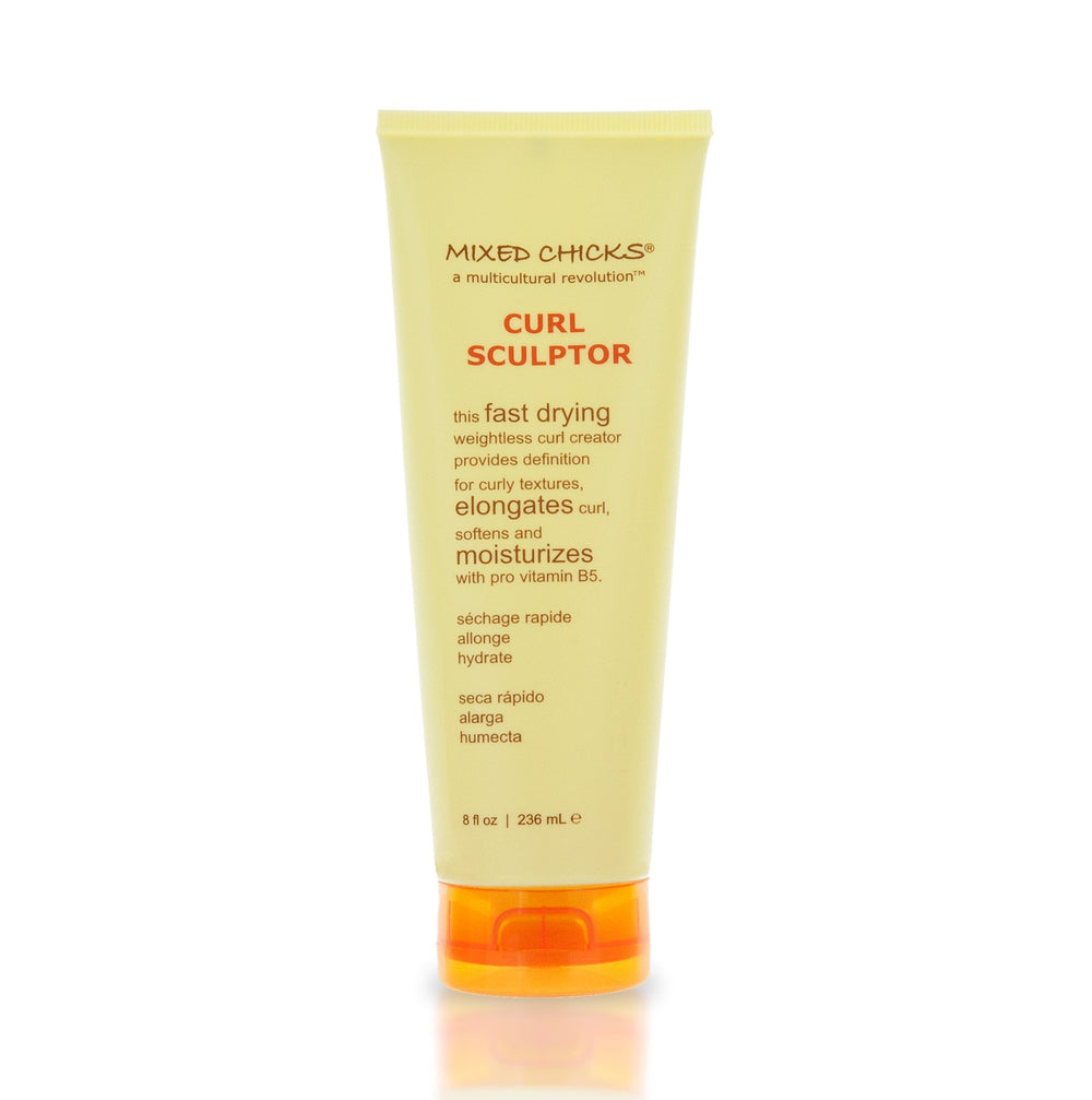Botella de Mixed Chicks Curl Sculptor para definición de rizos.