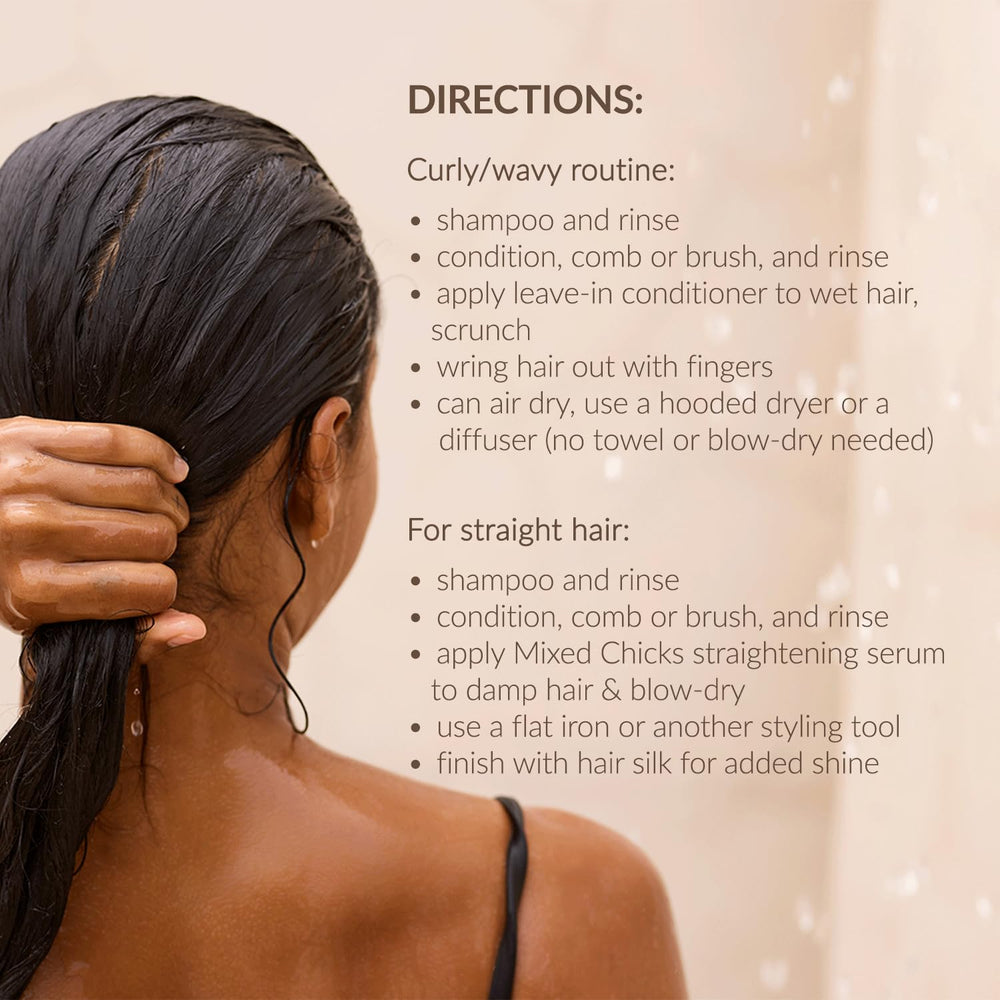 Mixed Chicks Detangling Deep Conditioner packaging box on display.