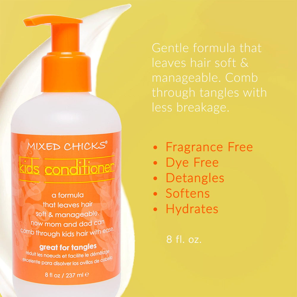 Mixed Chicks Kids Quad Pack box showing four-step routine