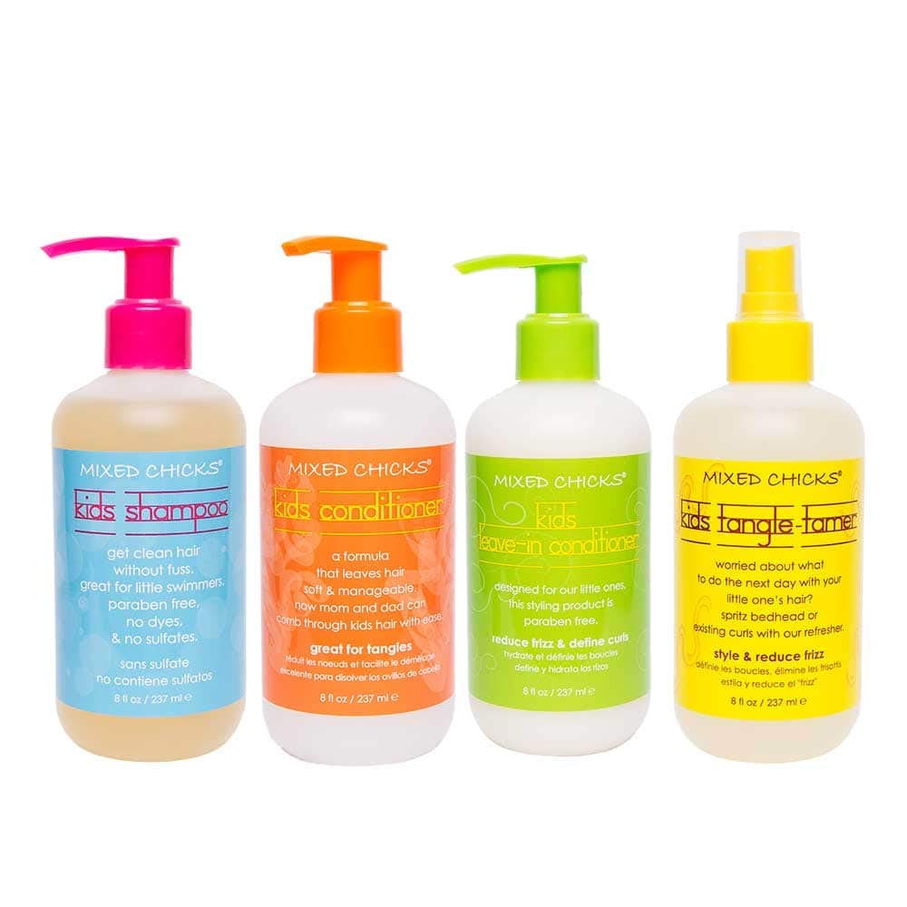 Mixed Chicks Kids Shampoo bottle for tear-free bath cleansing