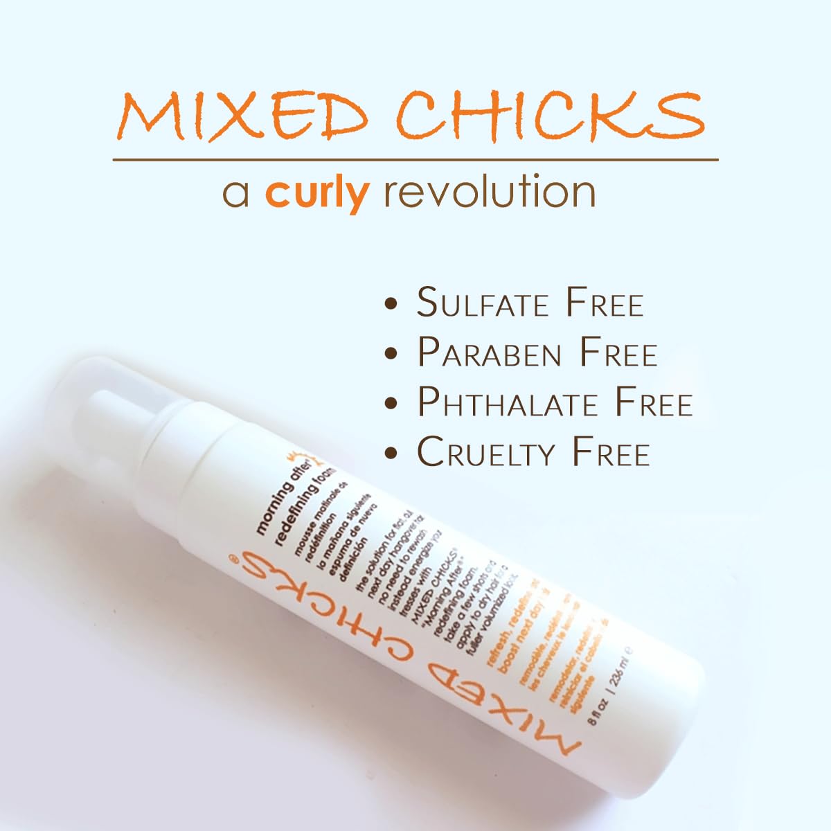 Mixed Chicks Morning After, impulso-rizo, realza rizos y textura.