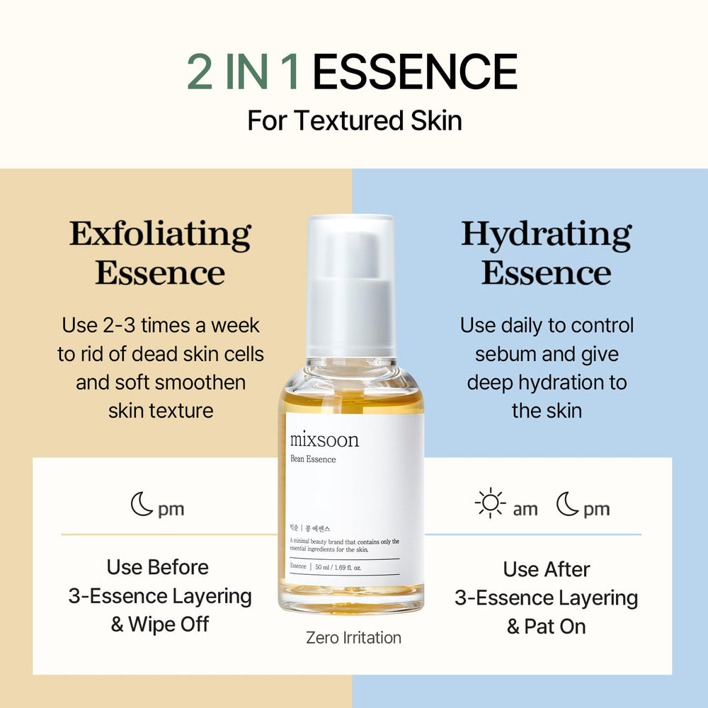 mixsoon aplicación exfoliante movimientos circulares renovación suave