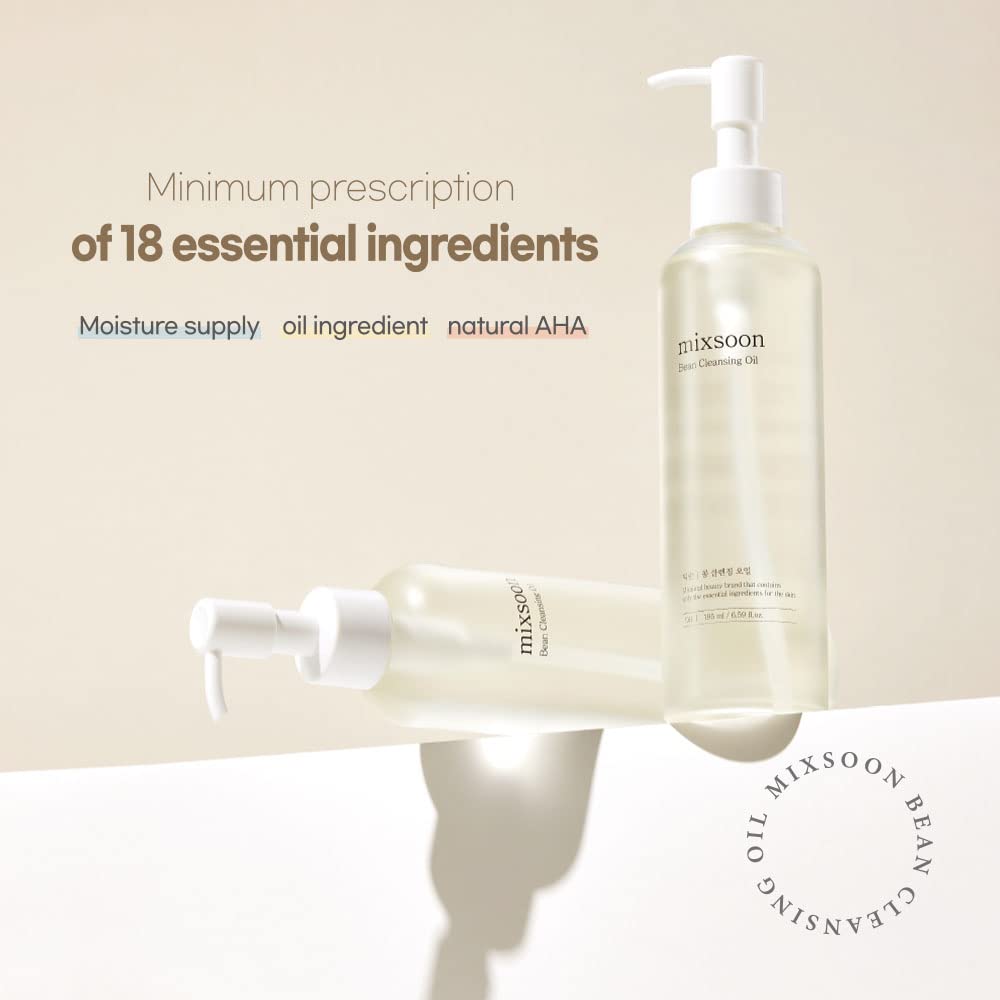 Mixsoon Bean Cleansing Oil: aplicación en mano para desmaquillar y limpiar sin irritación