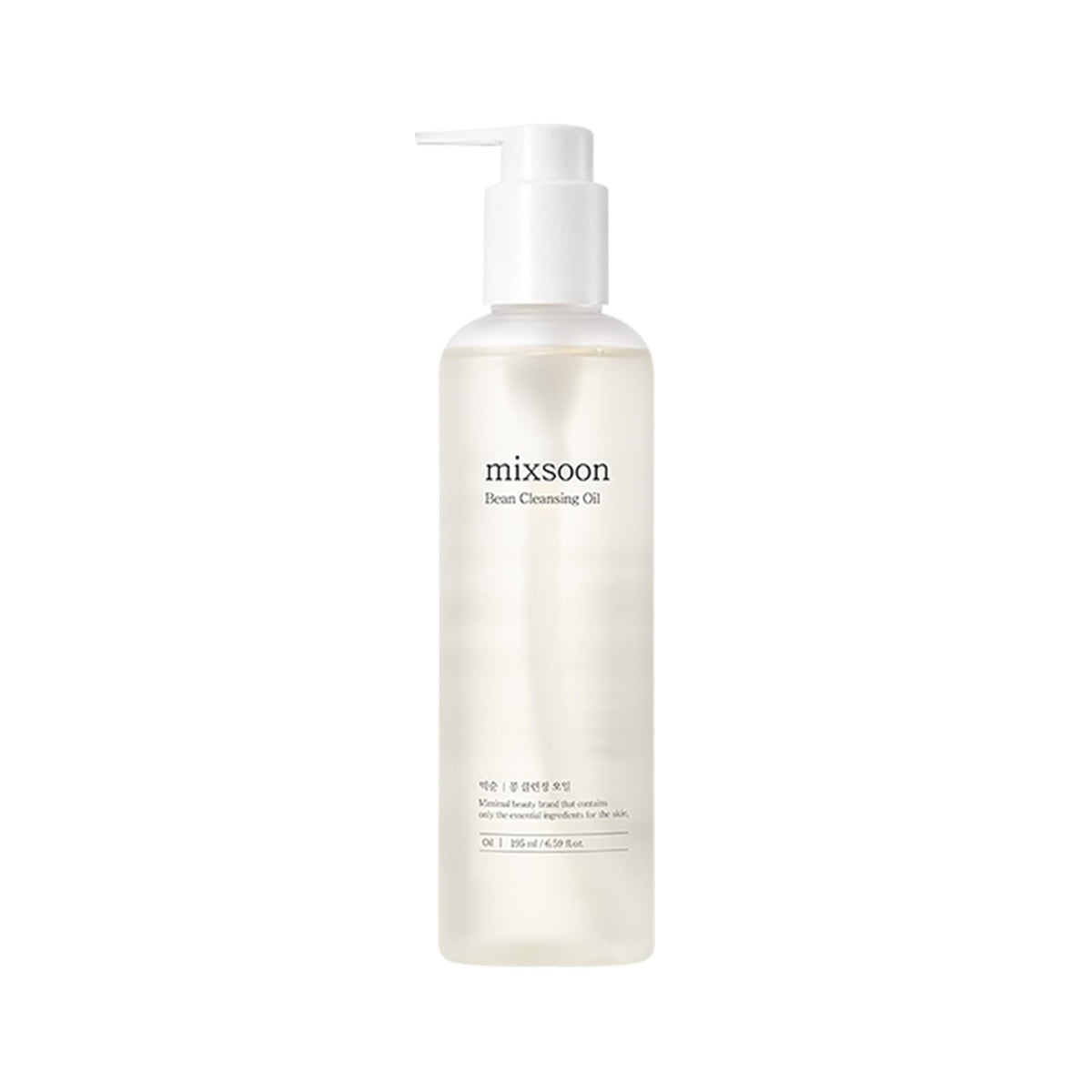 Mixsoon Bean Cleansing Oil: botella goteo para una limpieza suave que remueve impurezas