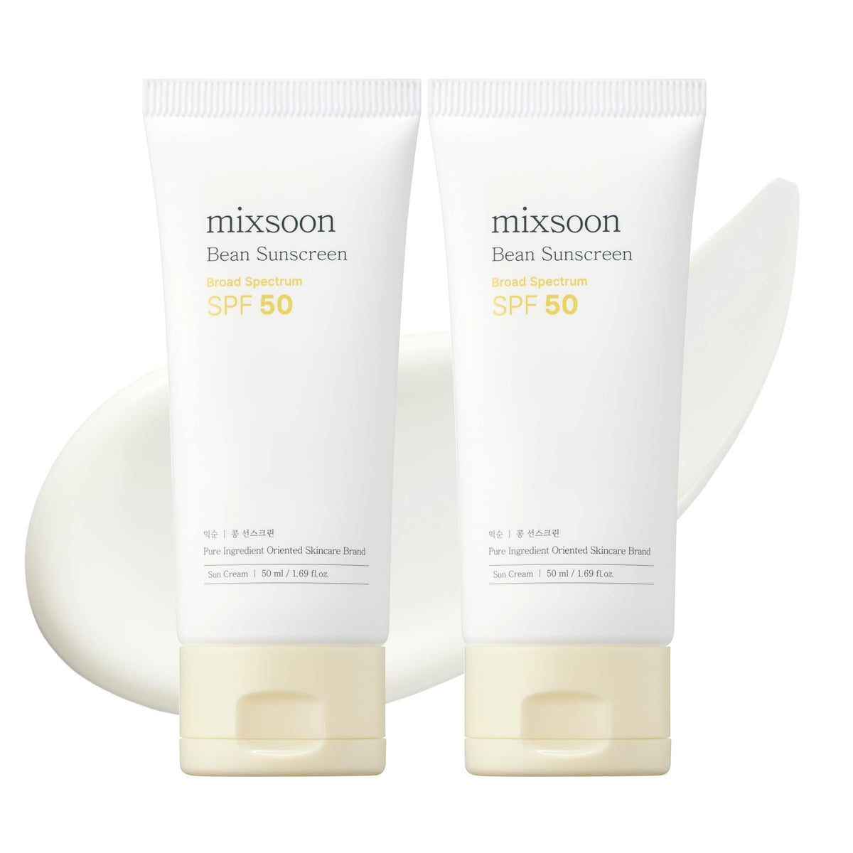 Mixsoon Bean Sunscreen no white cast and lightweight texture for daily sun protection