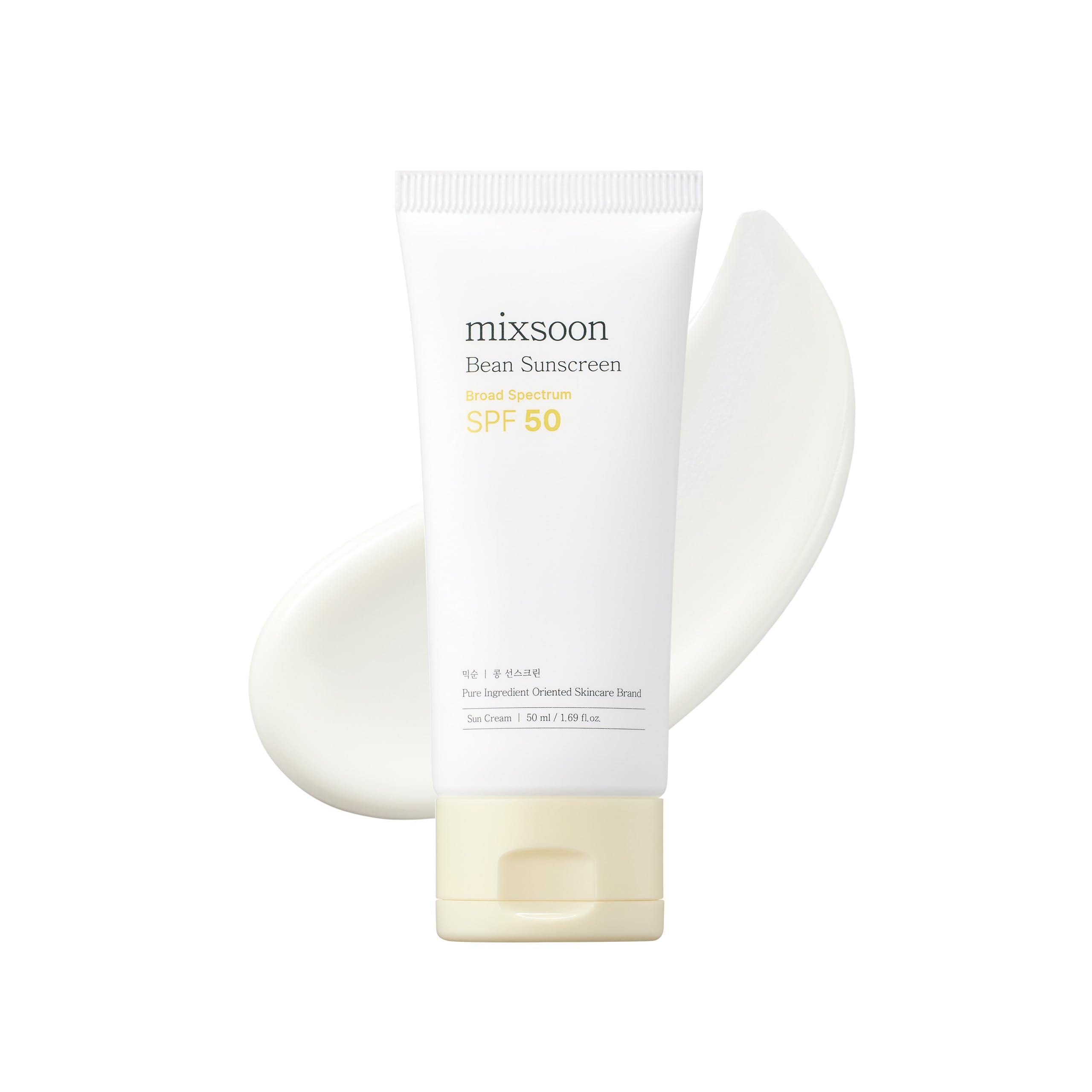 Mixsoon Bean Sunscreen SPF 50 bottle showing compact packaging for everyday use and travel