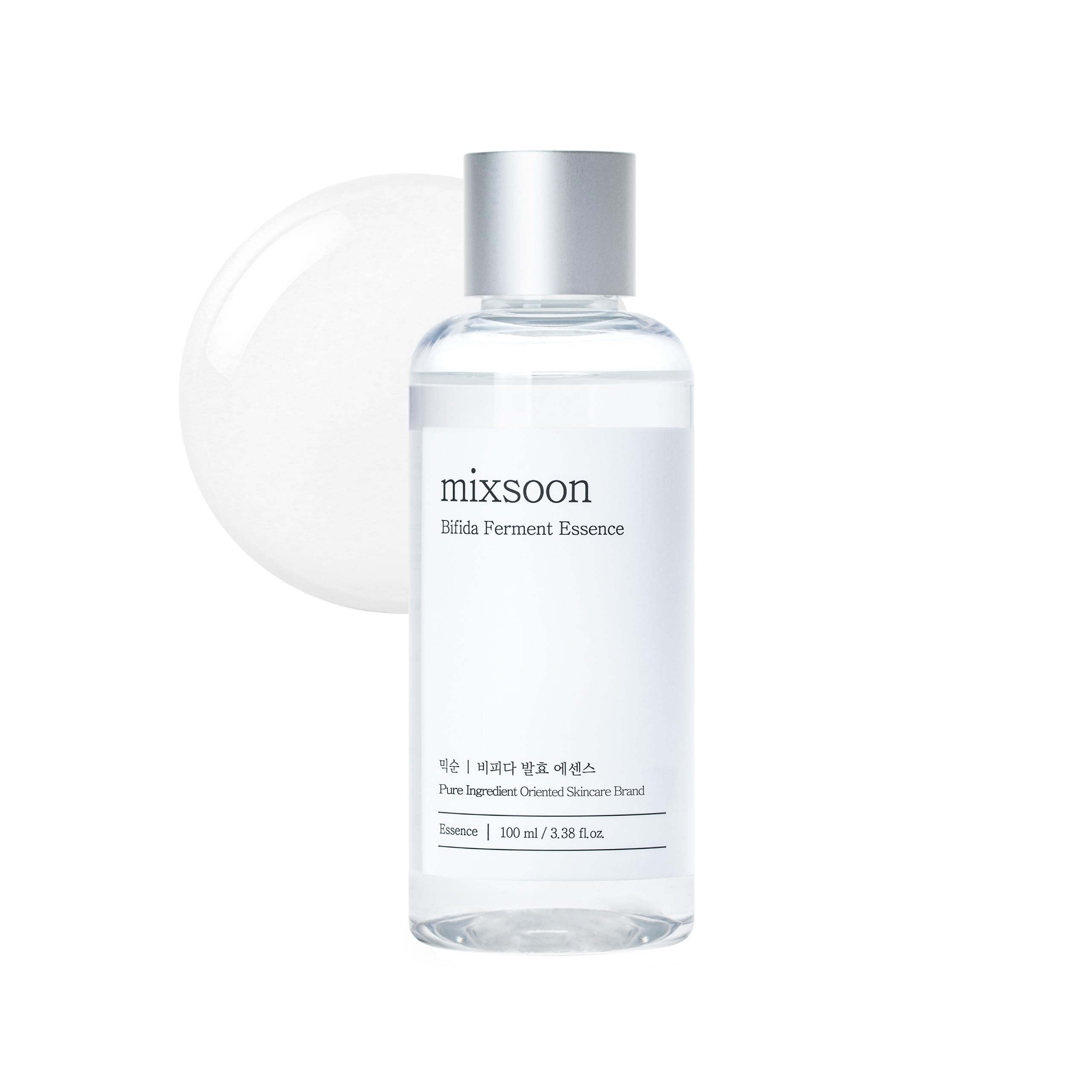Mixsoon Bifida Ferment Essence, botella-vertido, hidrata y apoya la barrera cutánea.
