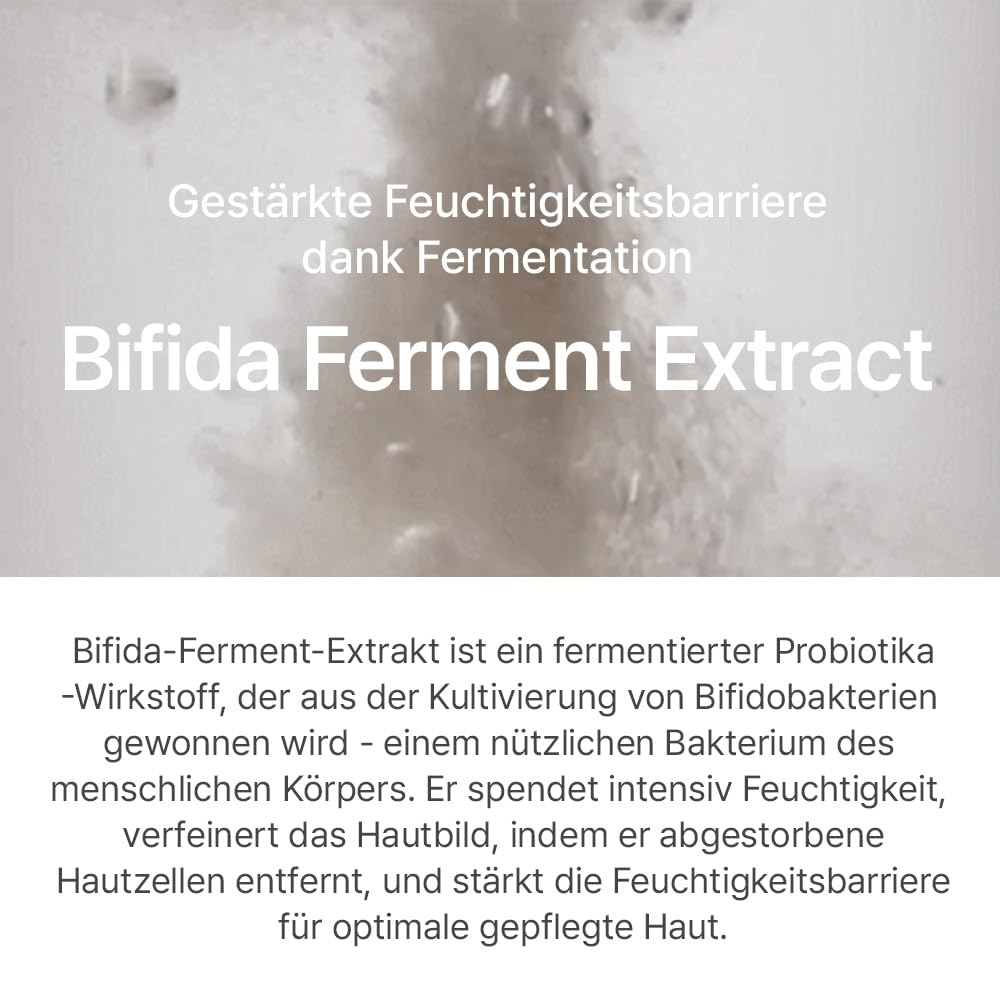 Mixsoon Bifida Ferment Essence, textura-suave, sensación calmante tras la limpieza.