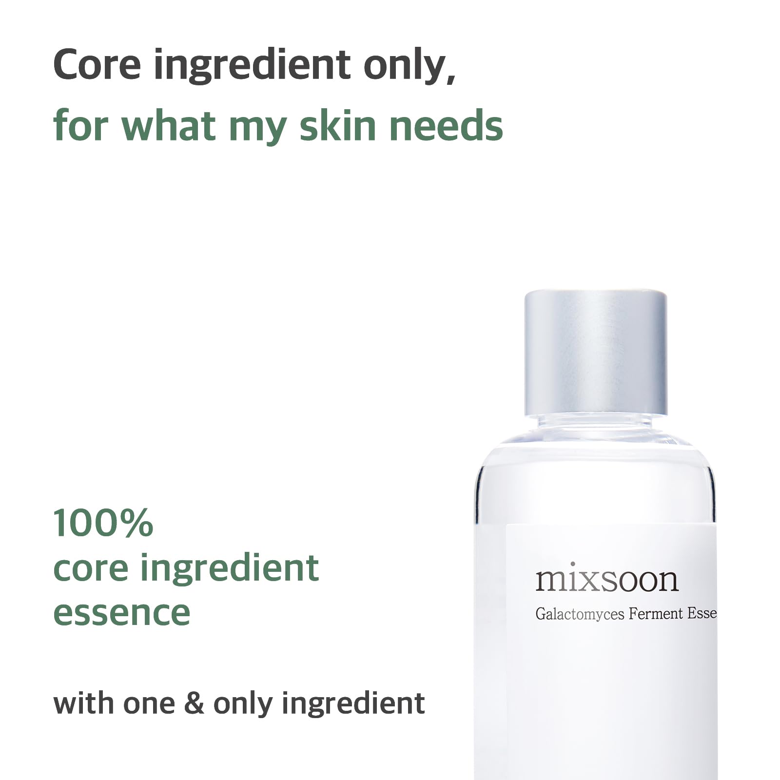 Envase minimalista de Mixsoon, producto vegano para rutina facial limpia.