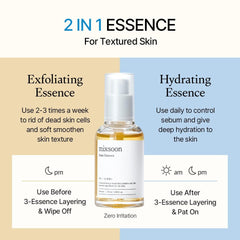 mixsoon fermented bean extract ingredients shown for nourishing skin.