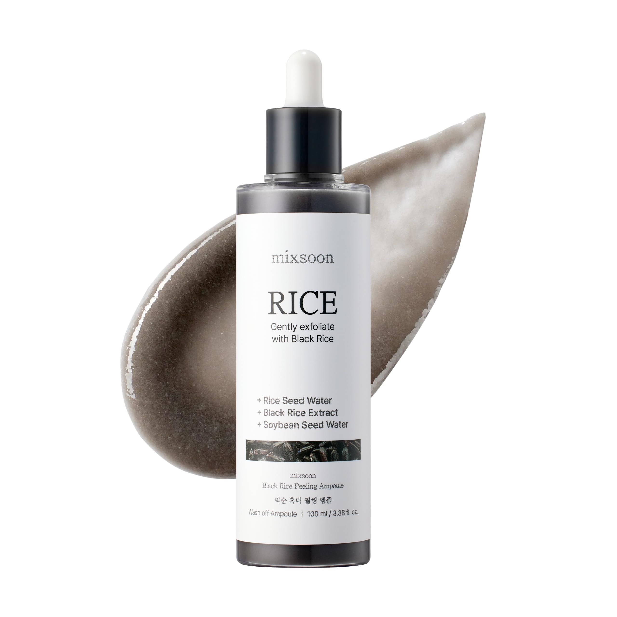 Mixsoon Peeling Ampoule bottle pour showing gentle exfoliation and daily use