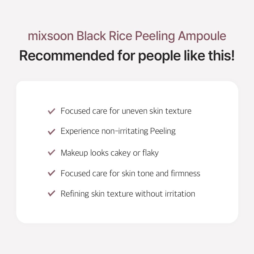 Mixsoon Peeling Ampoule moisture layer forming soft barrier on skin