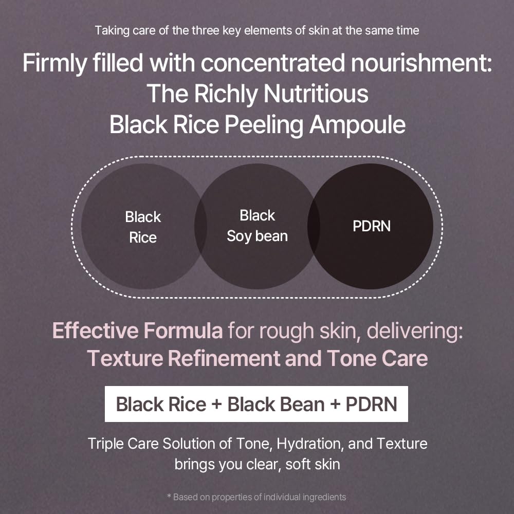 Mixsoon Peeling Ampoule rice ferment filtrate illustration emphasizes nourishing support