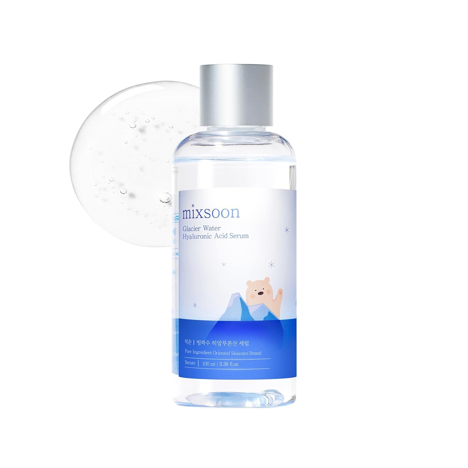 serum mixsoon agua glaciar en botella para hidratación fresca