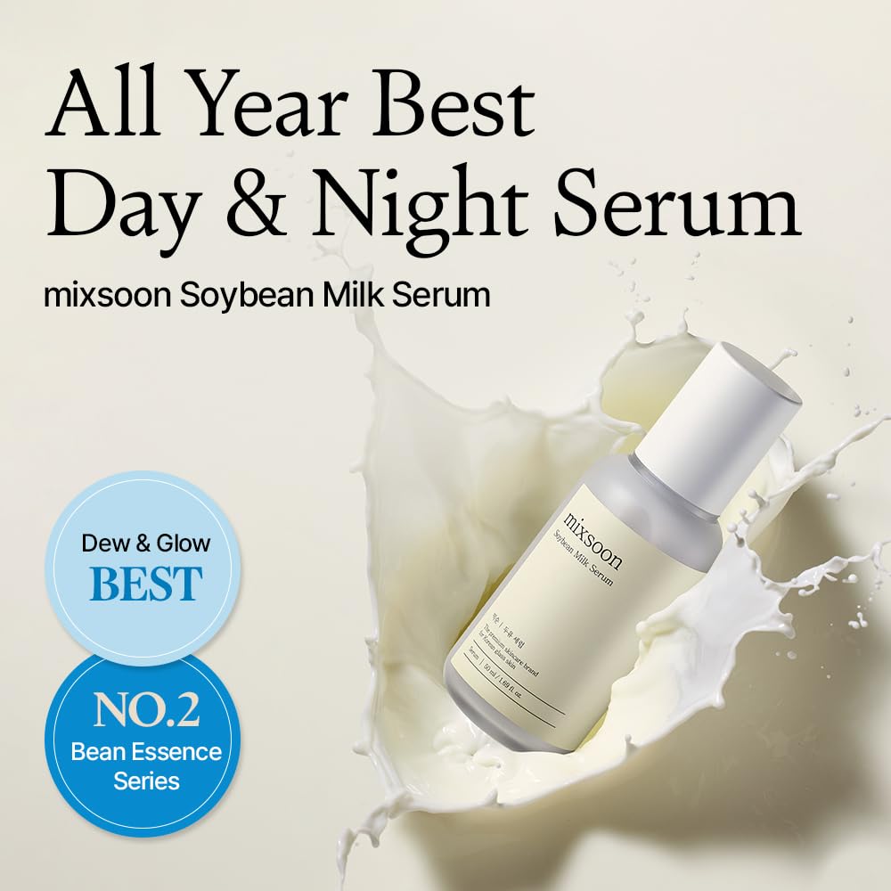 Mixsoon Serum Leche de Soja, textura cremosa ideal para uso diario.
