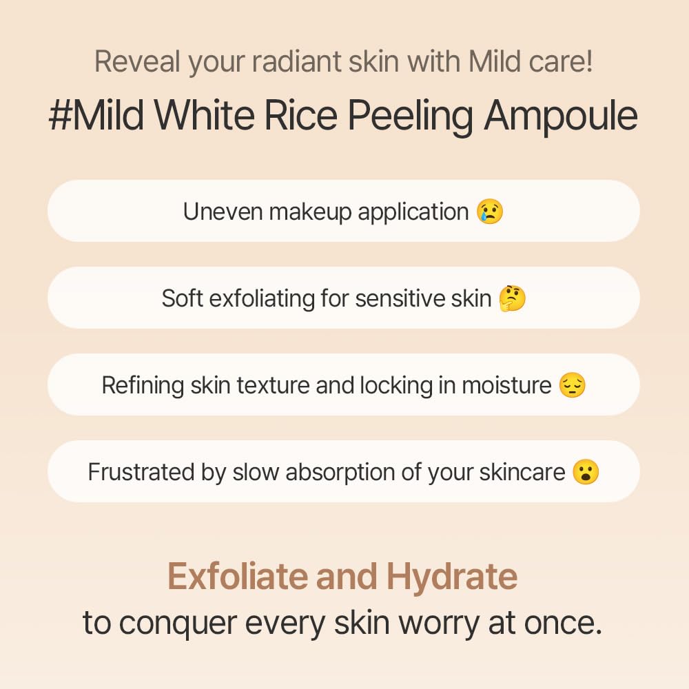 Mixsoon skin-radiance closeup highlights even-toned look with daily exfoliation.