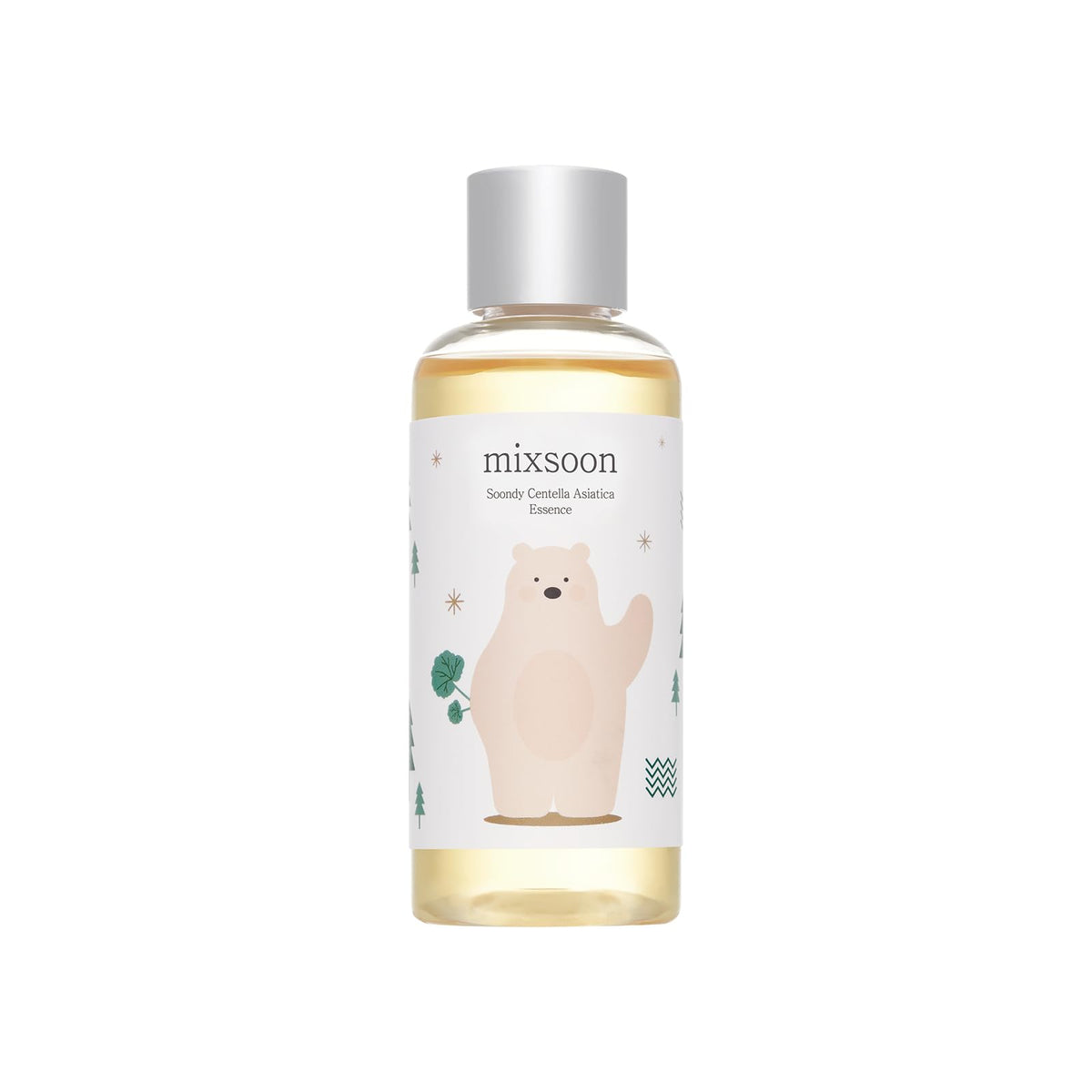 Mixsoon Soondy Esencia Centella: botella elegante para calma e hidratación facial.