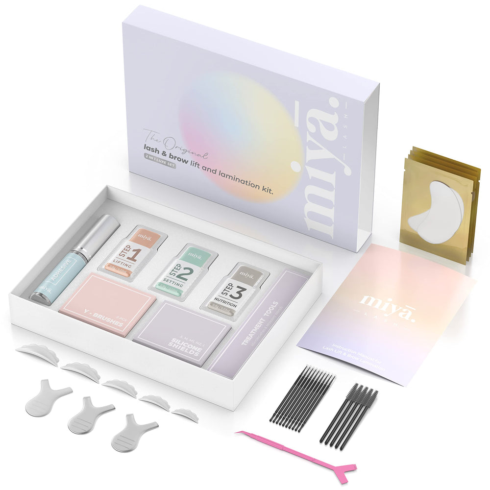 MIYA LASH at-home scene highlights salon-grade results.