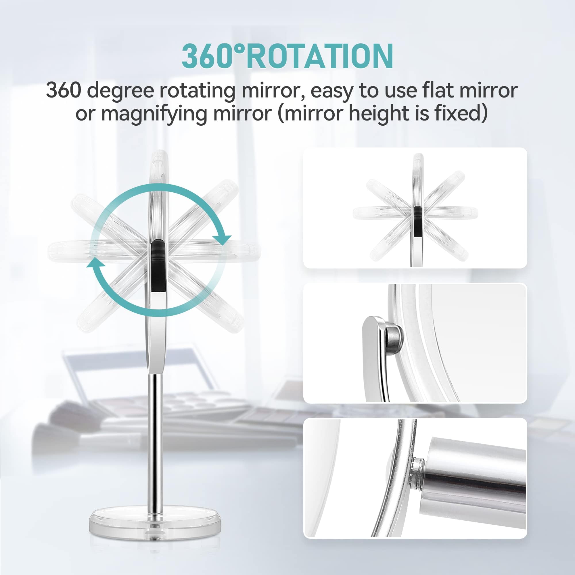 MIYADIVA 360-degree swivel for comfortable viewing from any angle.