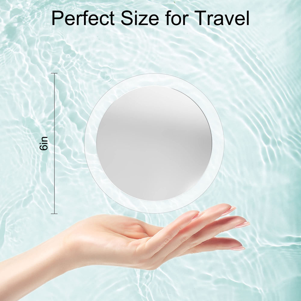 MIYADIVA 6-inch magnifying mirror provides a large viewing field for detail work.