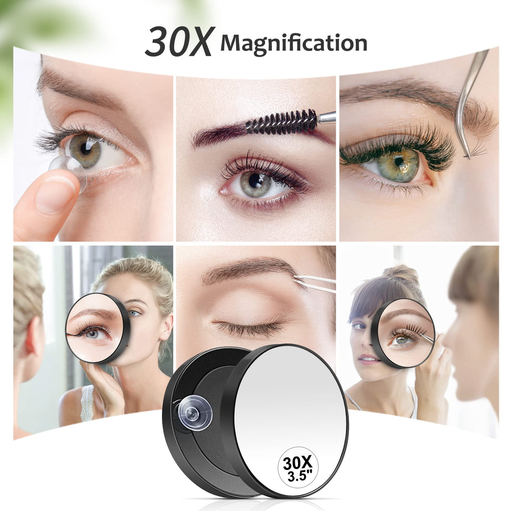 MIYADIVA compact 3.5-inch mirror fits easily in a small bag for travel.