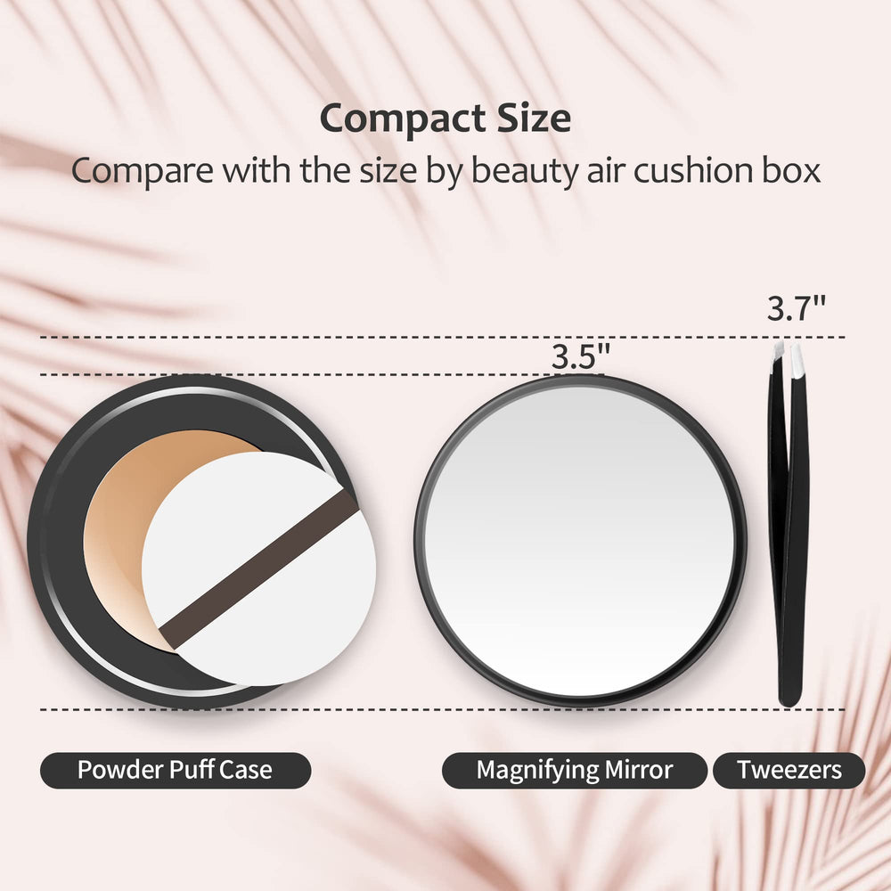 MIYADIVA 3.5-inch travel mirror offers compact design for pocket-ready grooming