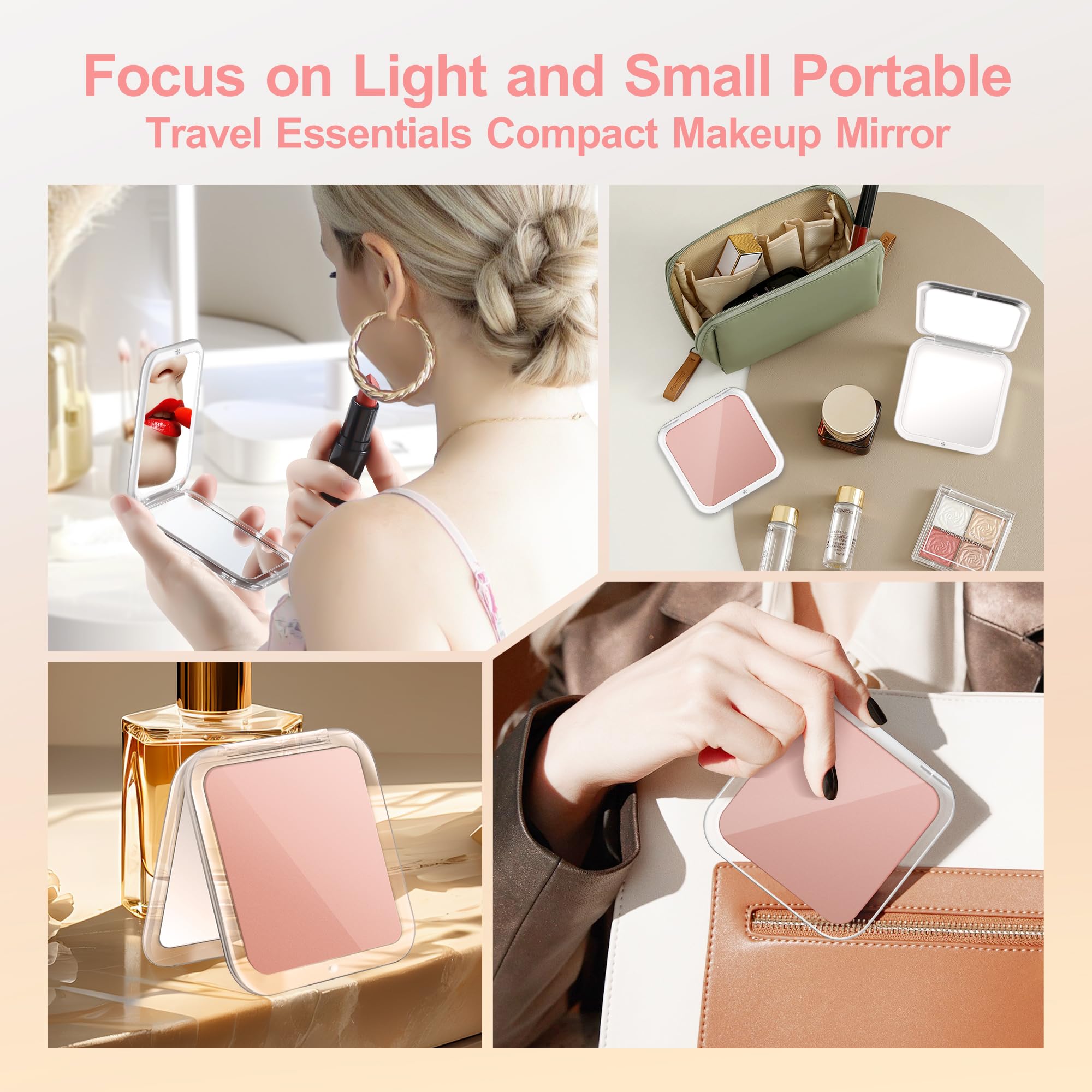MIYADIVA double-sided mirror provides 1x and 30x views for versatile checks.