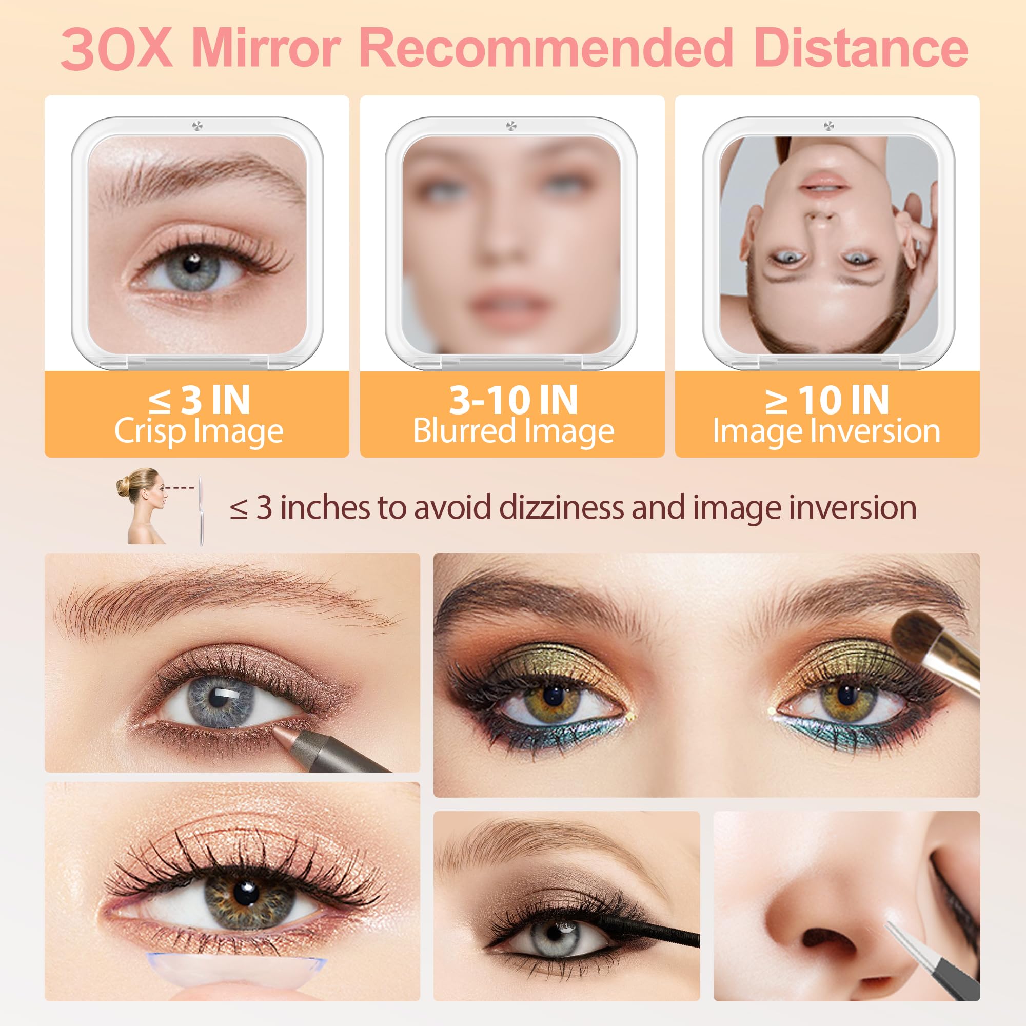 MIYADIVA HD glass mirror delivers clear reflections for makeup precision