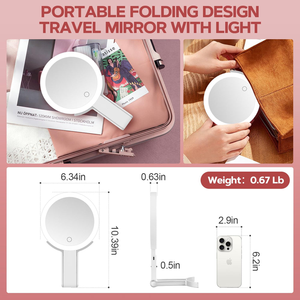 MIYADIVA three-color LED lighting to match ambient or makeup routines