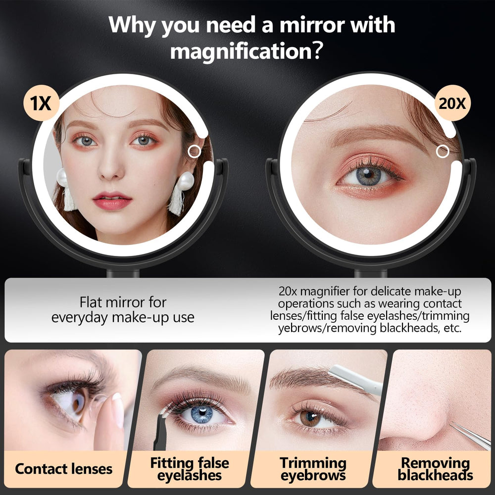 MIYADIVA mirror rotates 360 degrees for easy switching