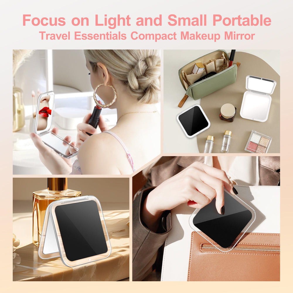 MIYADIVA dual‑sided mirror with 1X and 30X sides for versatile grooming