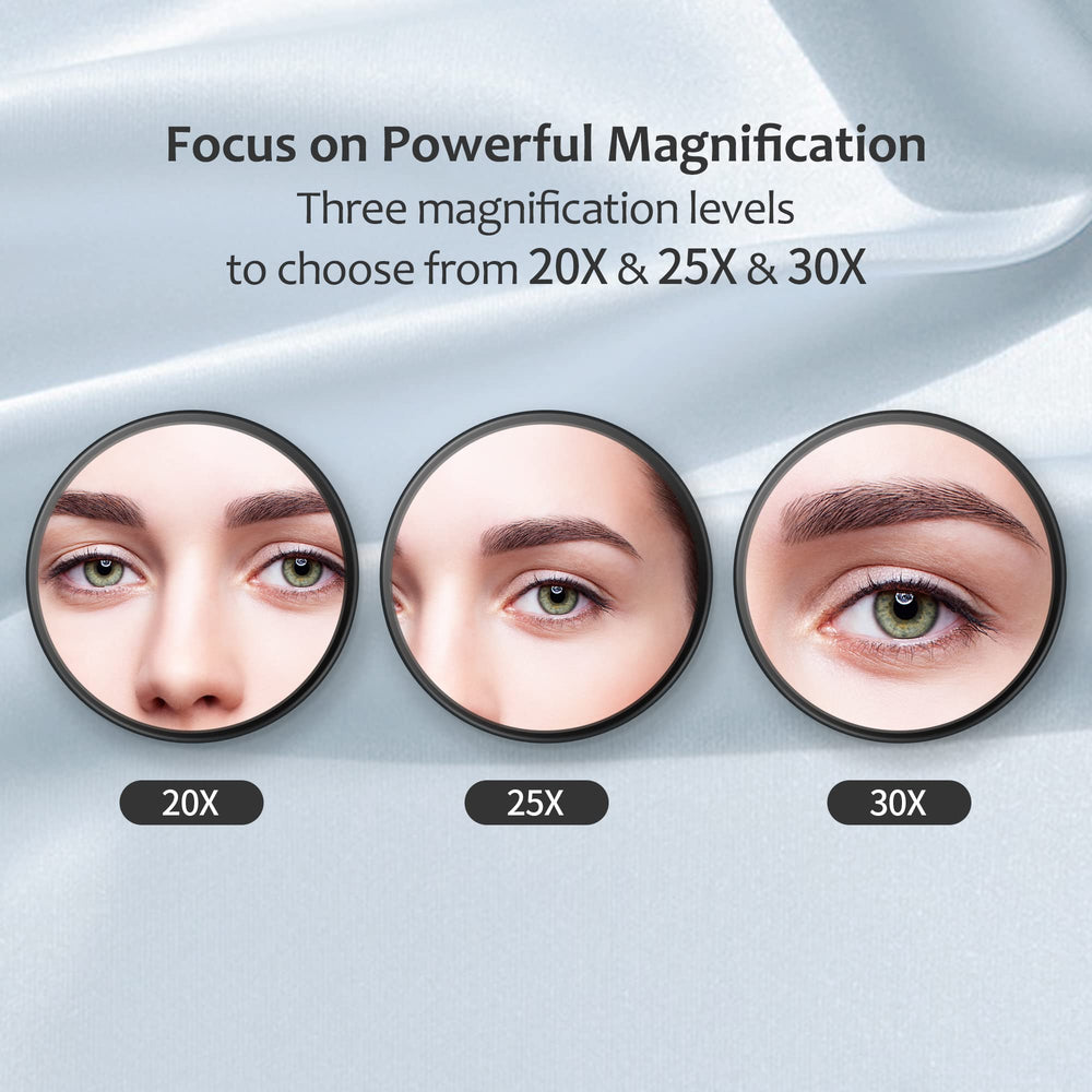 MIYADIVA portable magnifying mirror ideal for travel touch-ups and quick checks.