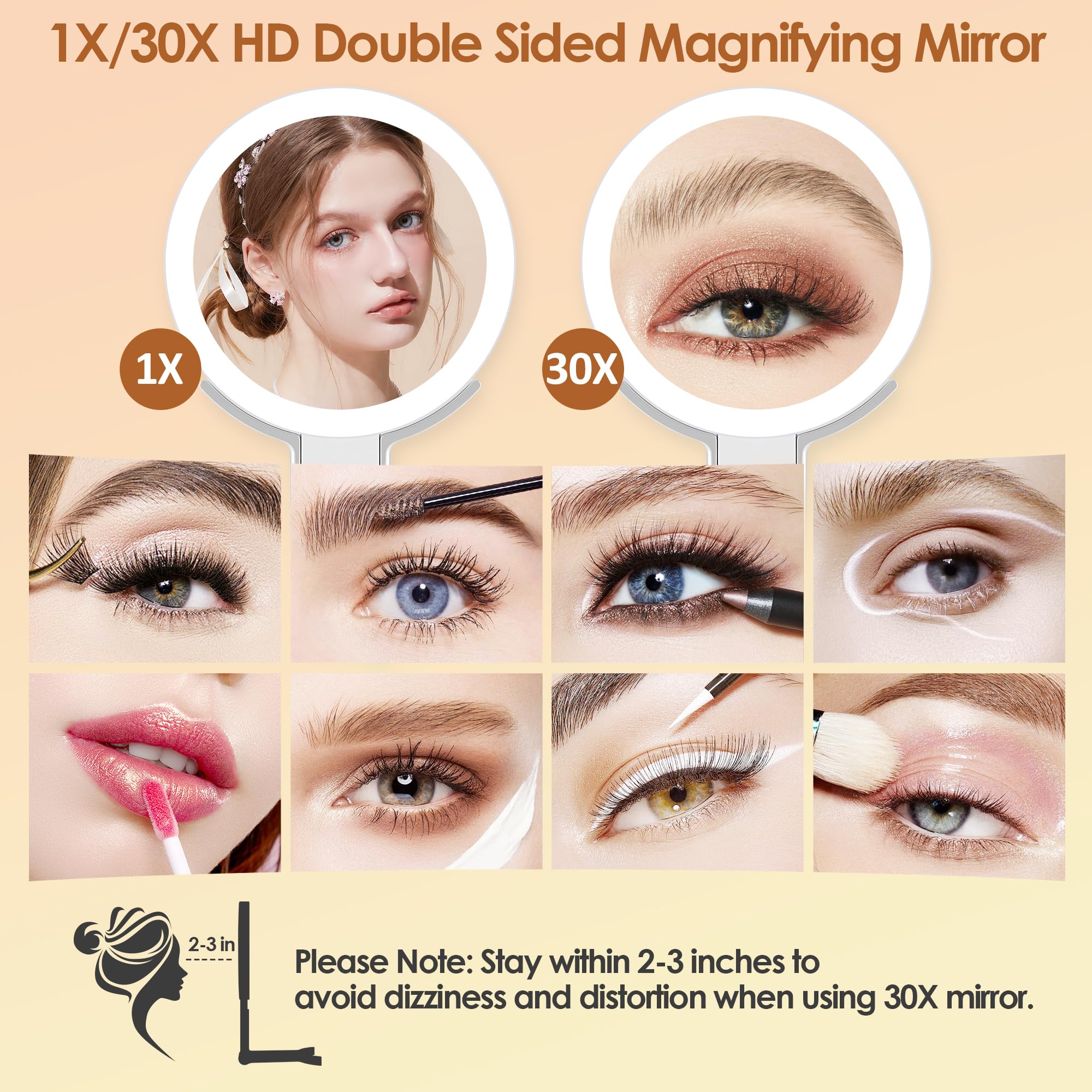 MIYADIVA travel makeup mirror folded for on the go convenience.