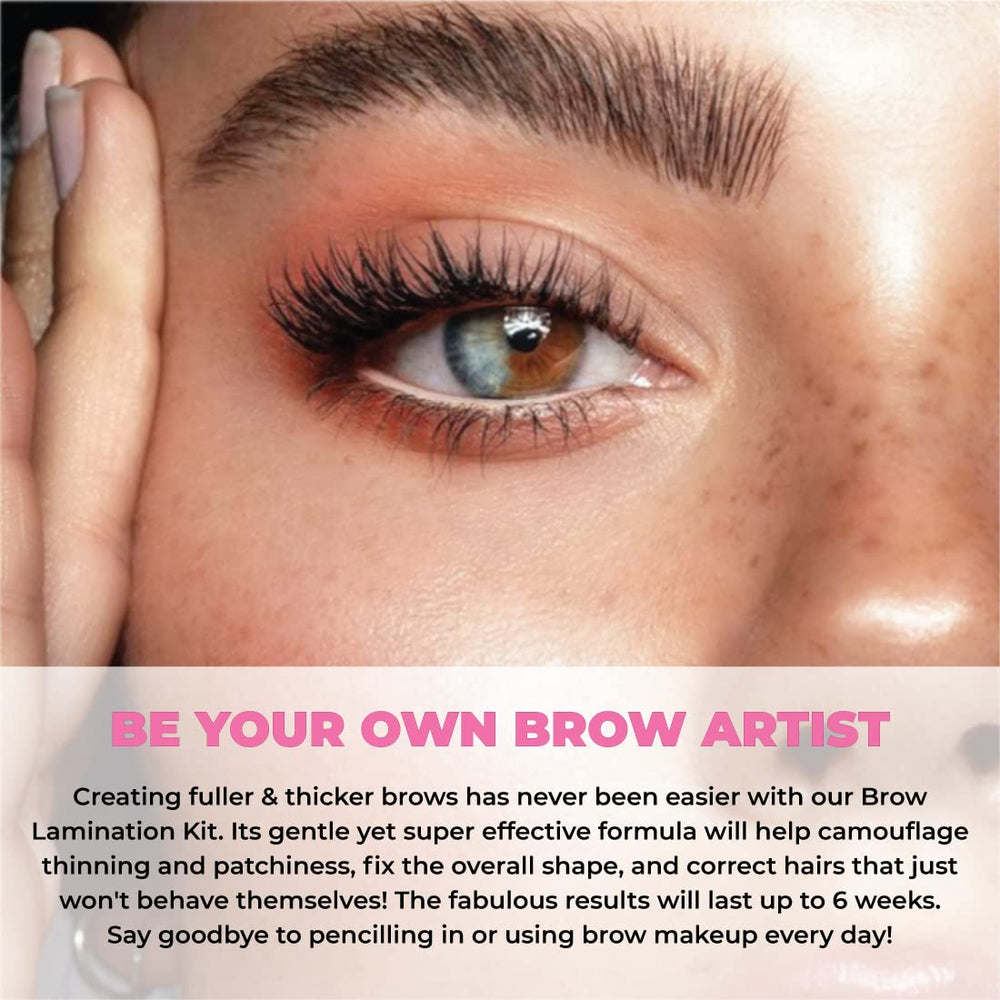 Brushes and applicators from MIYA LASH kit in use