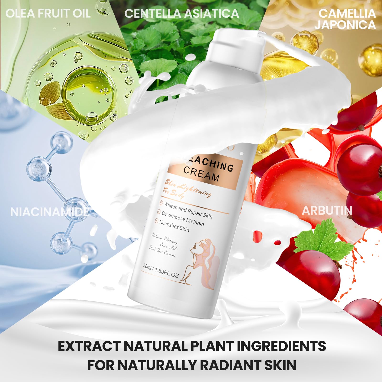MIYINADO Ingredientes de peonía, ilumina zonas oscuras sin irritar.