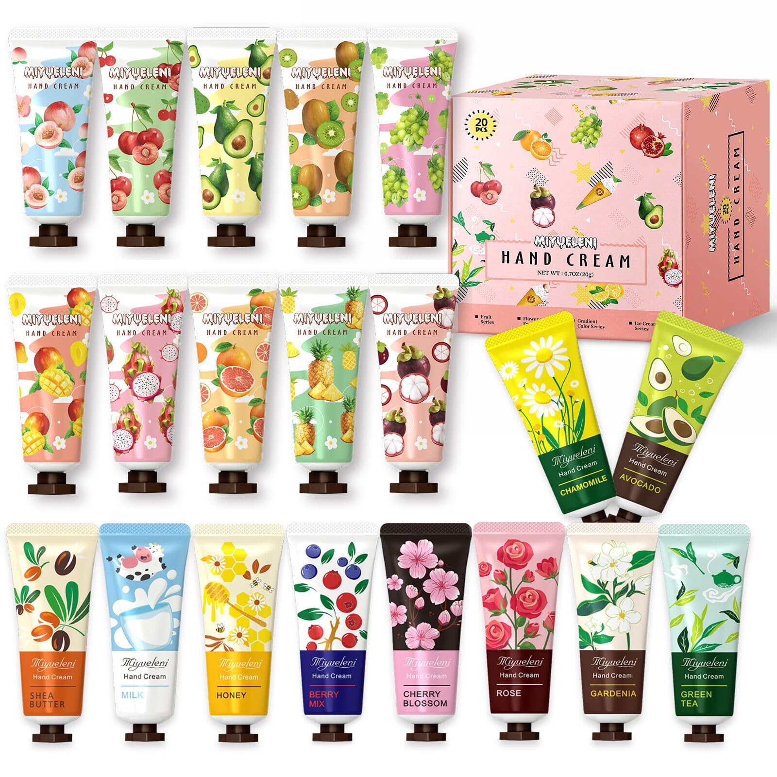 MIYUELENI juego de cremas de manos 20ml: variedad para regalos prácticos