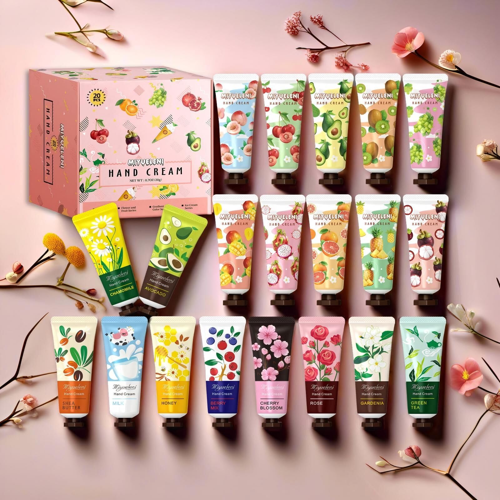 MIYUELENI regalo cremas de manos 20ml set: perfecto para ocasiones especiales