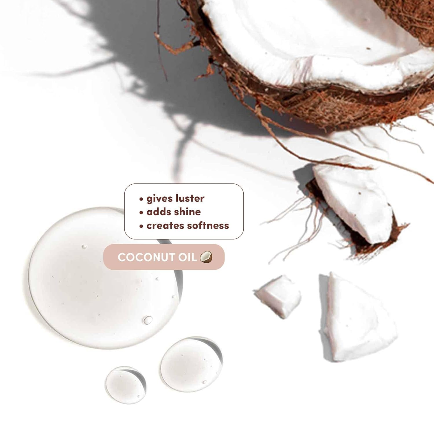 Coconut oil components in Mizani Leave-In Cream enrich hair shine