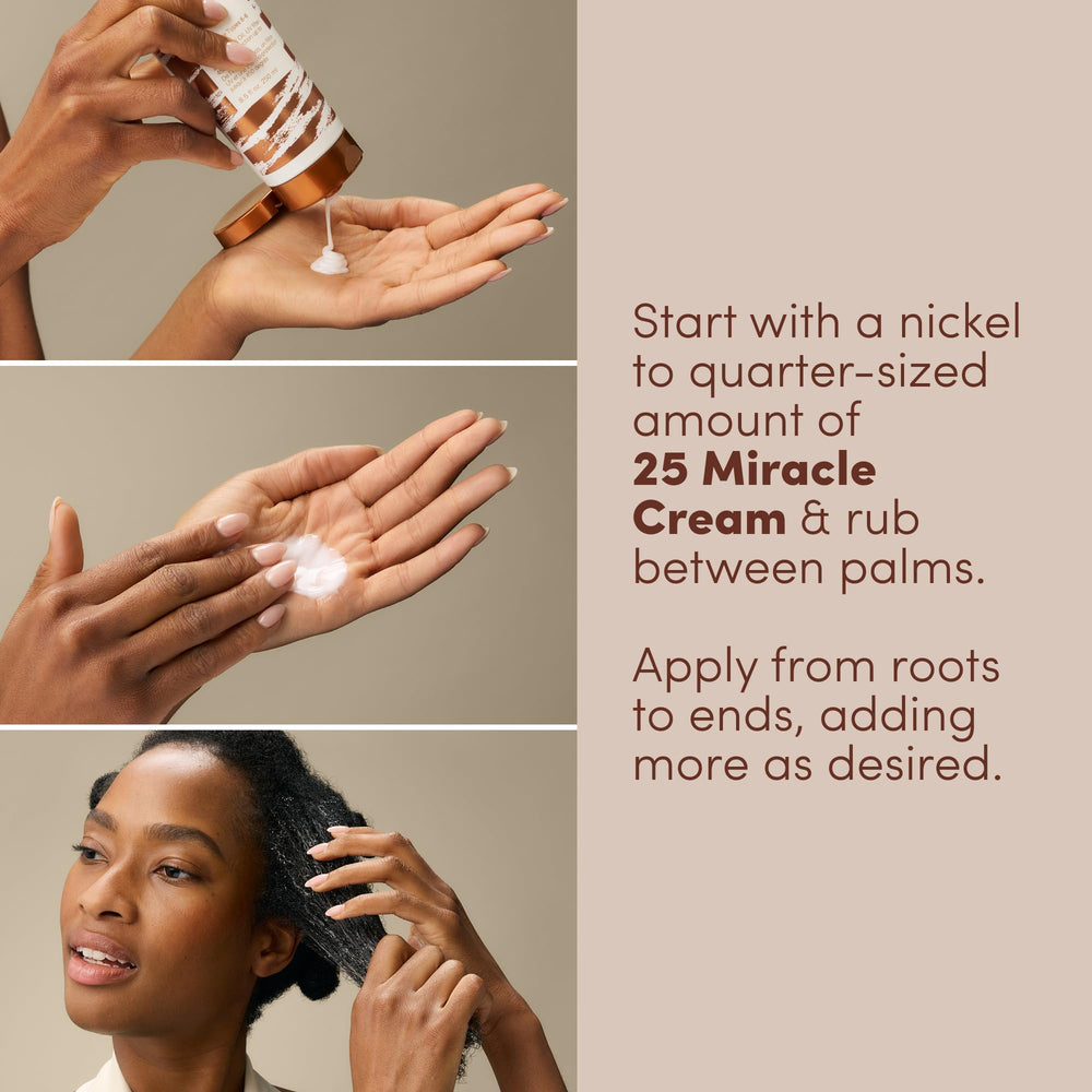 Mizani 25 Miracle Leave-In Cream provides heat protection