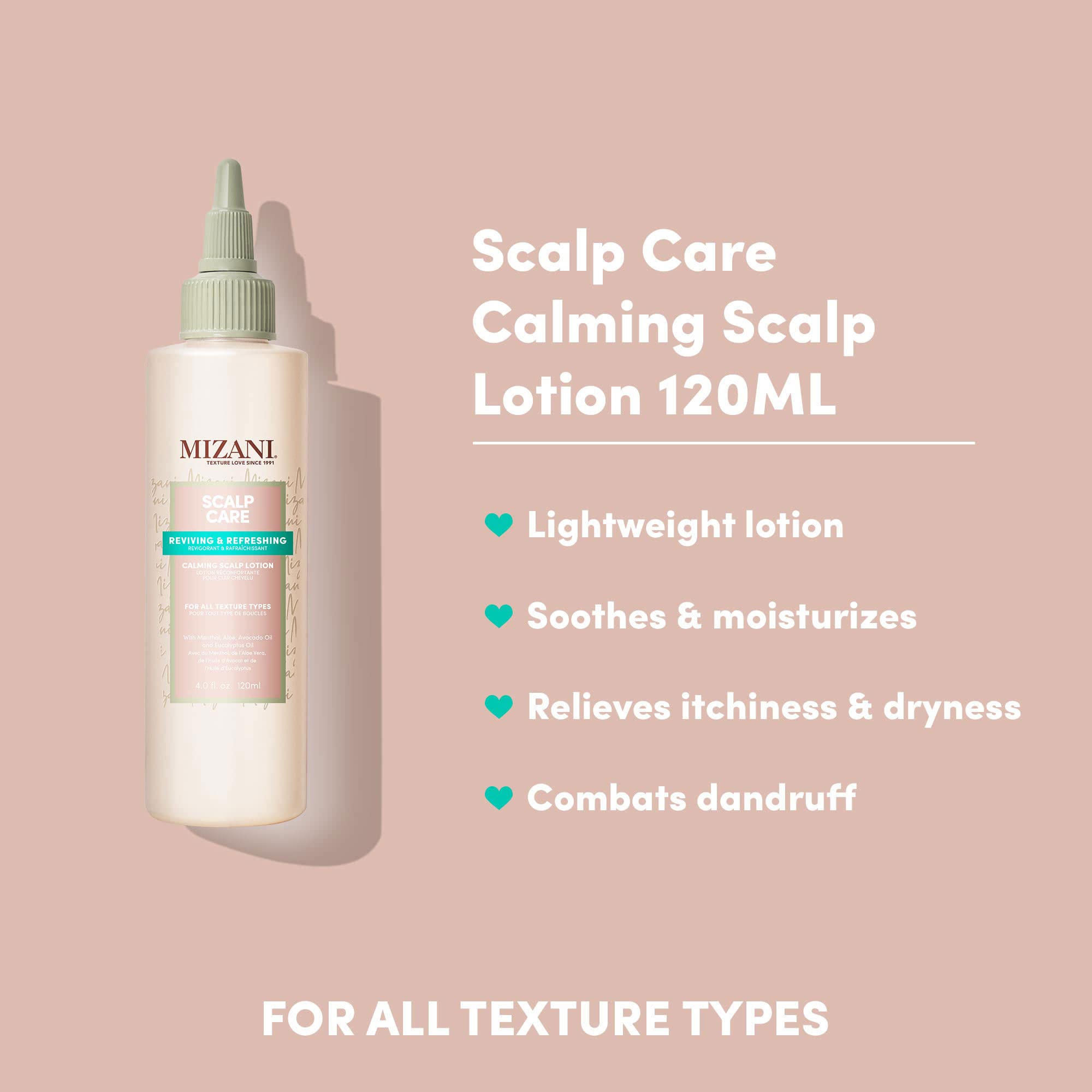 Mizani Menthol Refresh highlighting cooling sensation on scalp