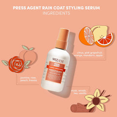 Mizani Press Agent heat protection up to 450F for safe blowouts