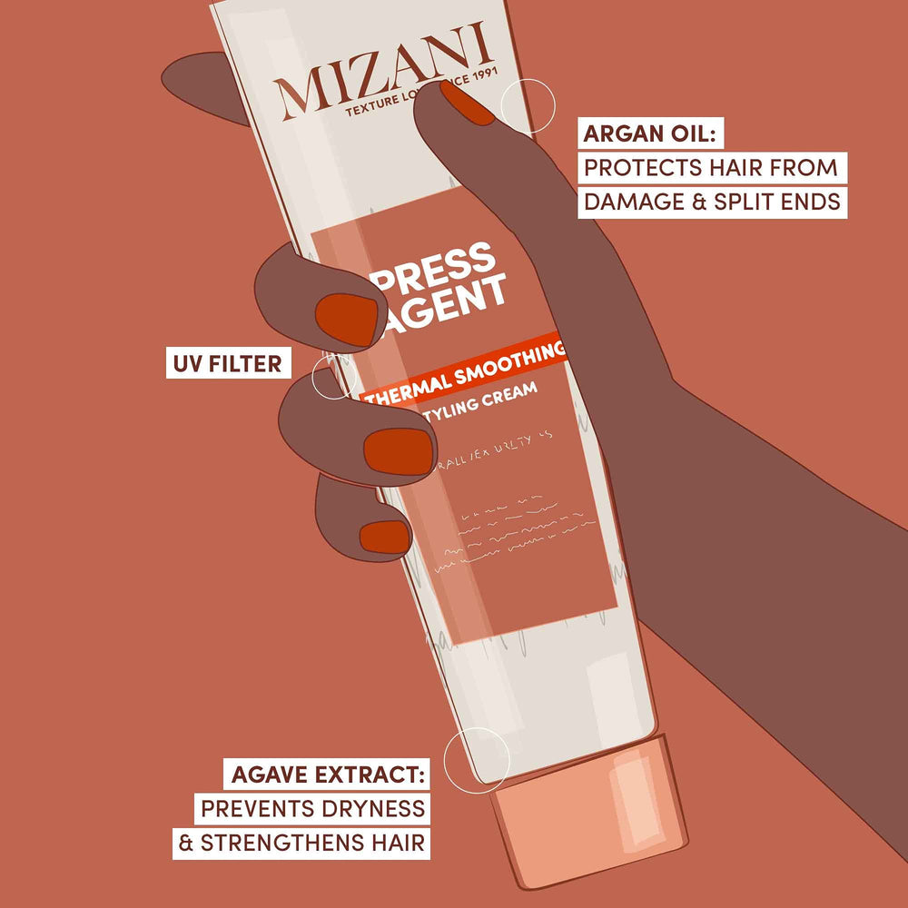 Layering formula prevents curdling or flakes during styling.