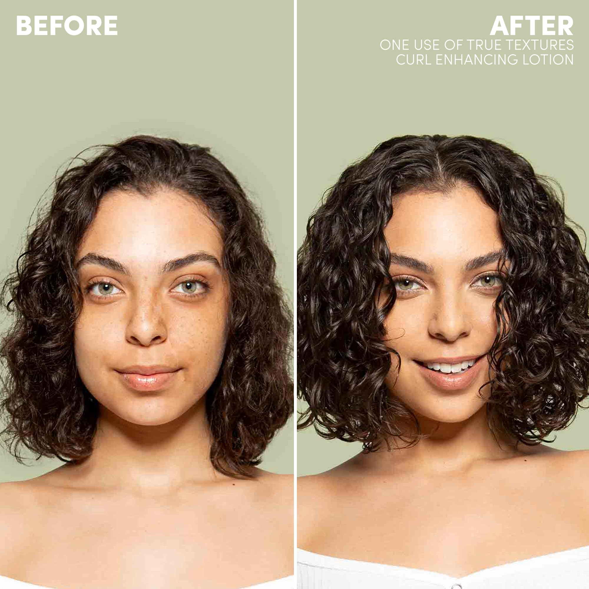 Applying Mizani Curl Enhancing Lotion to damp hair for smooth waves